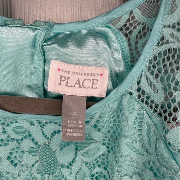 EUC Easter Children’s Place Toddler Girls Size 4T Short Sleeve Flowy Lace Dress - Picture 3 of 6